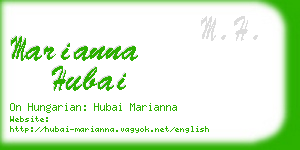 marianna hubai business card